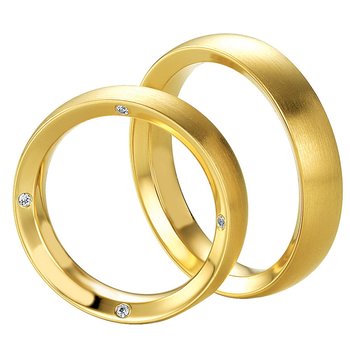 Wedding rings in14ct Gold