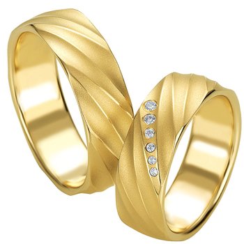 Wedding rings in14ct Gold