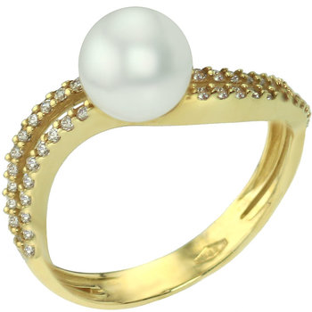 Ring 14ct Gold with Pearl and