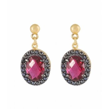 Earings in 14ct gold with