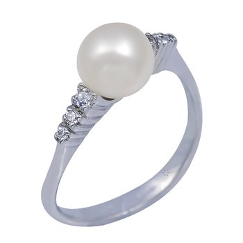 Ring in white gold 14ct with