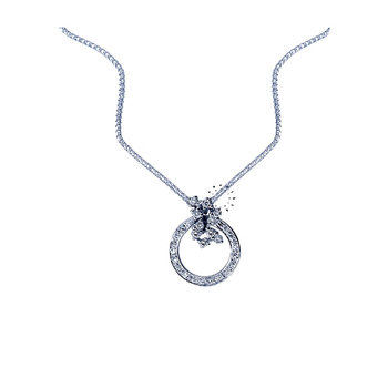 Pendant 18ct White gold with