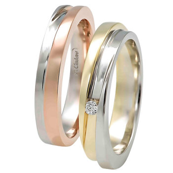 Wedding rings 14ct Rose Gold