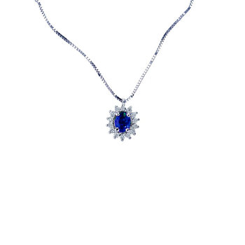 Necklace 18ct with Sapphire