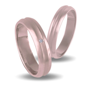 Wedding Rings in 9ct Pink