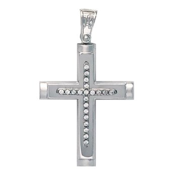Cross 14K White gold with