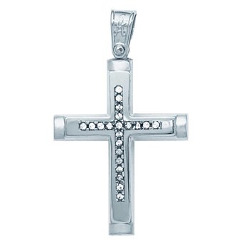 Cross made from 14ct White