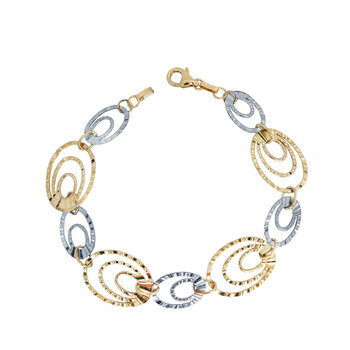 Bracelet 14ct Gold and White