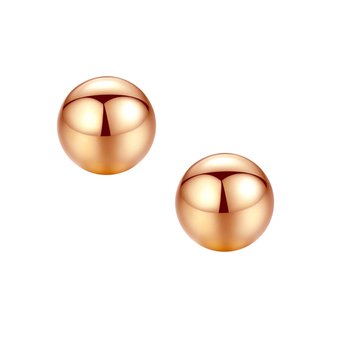 Σκουλαρίκια SAVVIDIS από ροζ χρυσό 14Κ