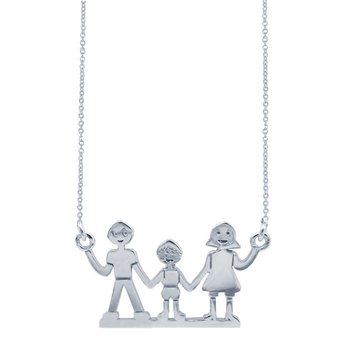 Necklace Family 14ct White
