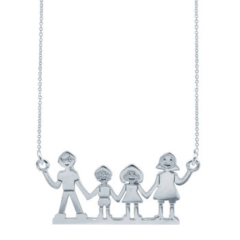 Necklace Family 14ct White
