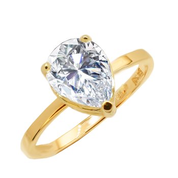 Solitaire ring Petra 14ct