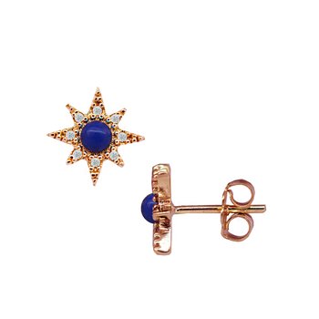 Earrings 14K Rose Gold with