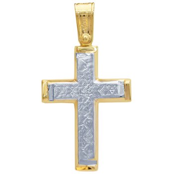 Cross 14ct Gold  and White