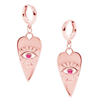 Σκουλαρίκια KIKI από ροζ