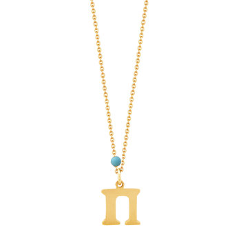 Necklace monogramm 14ct gold