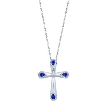 Cross 18ct white gold with