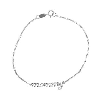 Bracelet mommy 14ct white