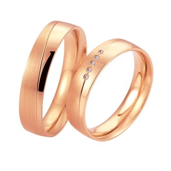 Wedding Rings in 8ct Rose