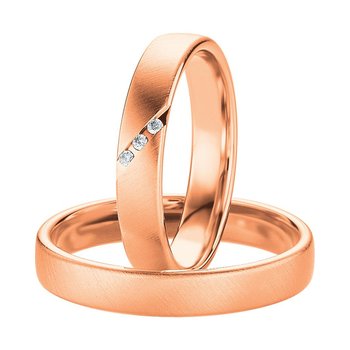 Wedding rings in 8ct Rose