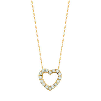 Heart Necklace in 9ct Gold
