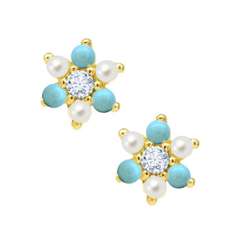 Earrings 9ct Gold with Pearl,