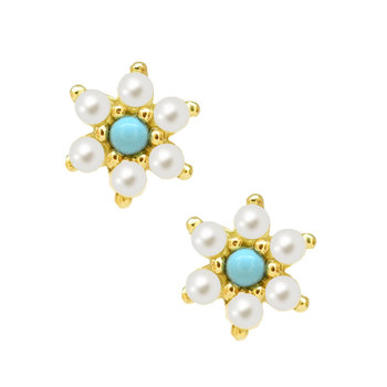 Earrings 9ct Gold with Pearl