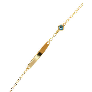 Bracelet 9ct gold with eye by
