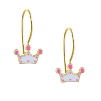 Earrings 9ct Gold Crown