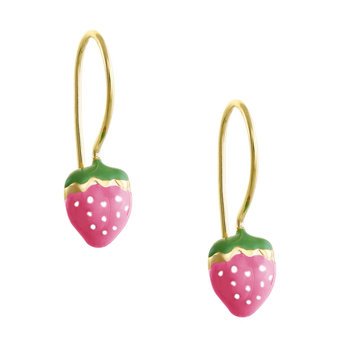Earrings 9ct Gold Strawberry