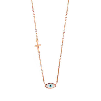 Necklace 9ct Rose Gold Eye