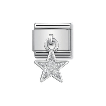 NOMINATION Link - CHARMS steel, 925 silver and enamel Glitter Star