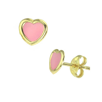 Heart Earrings 9ct Gold with