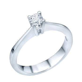 Μονόπετρο δαχτυλίδι SAVVIDIS από λευκόχρυσο 18Κ με διαμάντι (No 52)