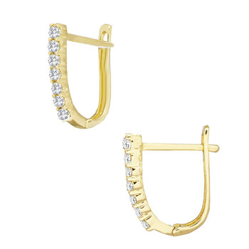 Earrings Hoops 14ct gold with