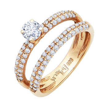 Solitaire Ring 14ct Rose Gold