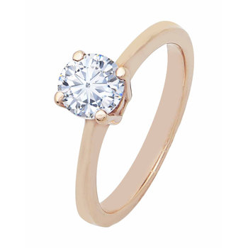 Solitaire Ring 14ct Rose Gold