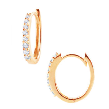 Earrings 14ct Rose Gold with