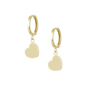 Earrings 14ct Gold Heart by