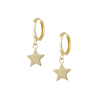 Earrings 14ct Gold Star by