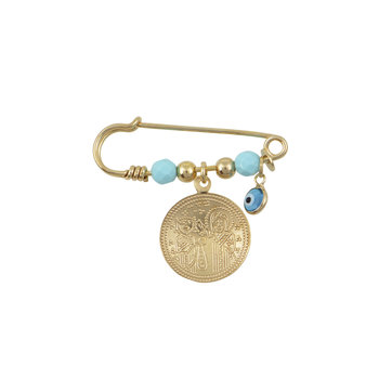 Pin Charm Golden Plated