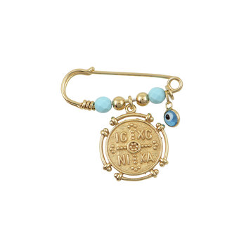 Pin Charm Golden Plated