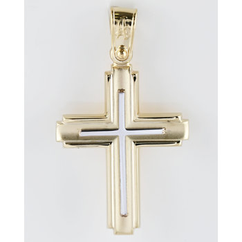 14ct Two-Toned Gold Cross by