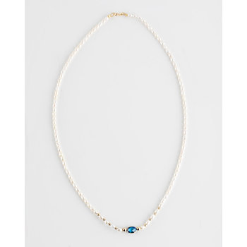Fresh Water Pearl and Topaz