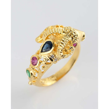 SAVVIDIS 18ct Gold Ram Ring