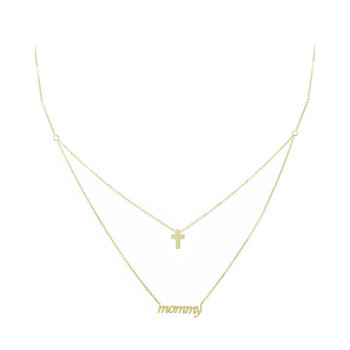 9ct Gold Necklace Mommy by