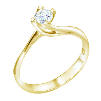 Solitaire Ring 18ct Gold with