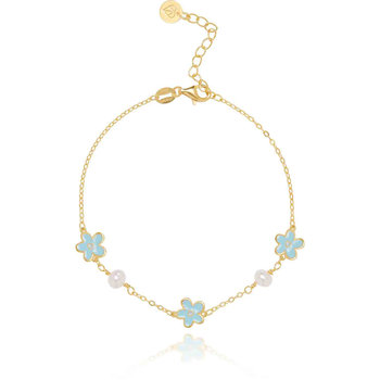 DOUKISSA NOMIKOU Blue Flower Pearl Bracelet