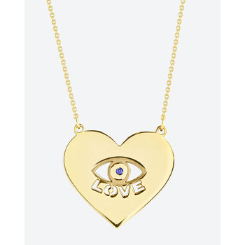 Necklace Eye Love in 14ct