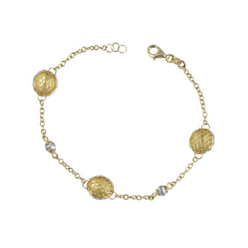 14ct Two-tone Gold Bracelet